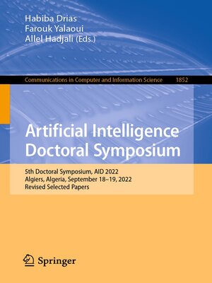 cover image of Artificial Intelligence Doctoral Symposium